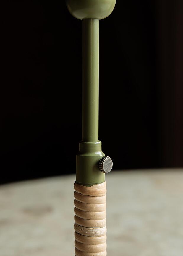 Duca Bougeoir, acier, olive