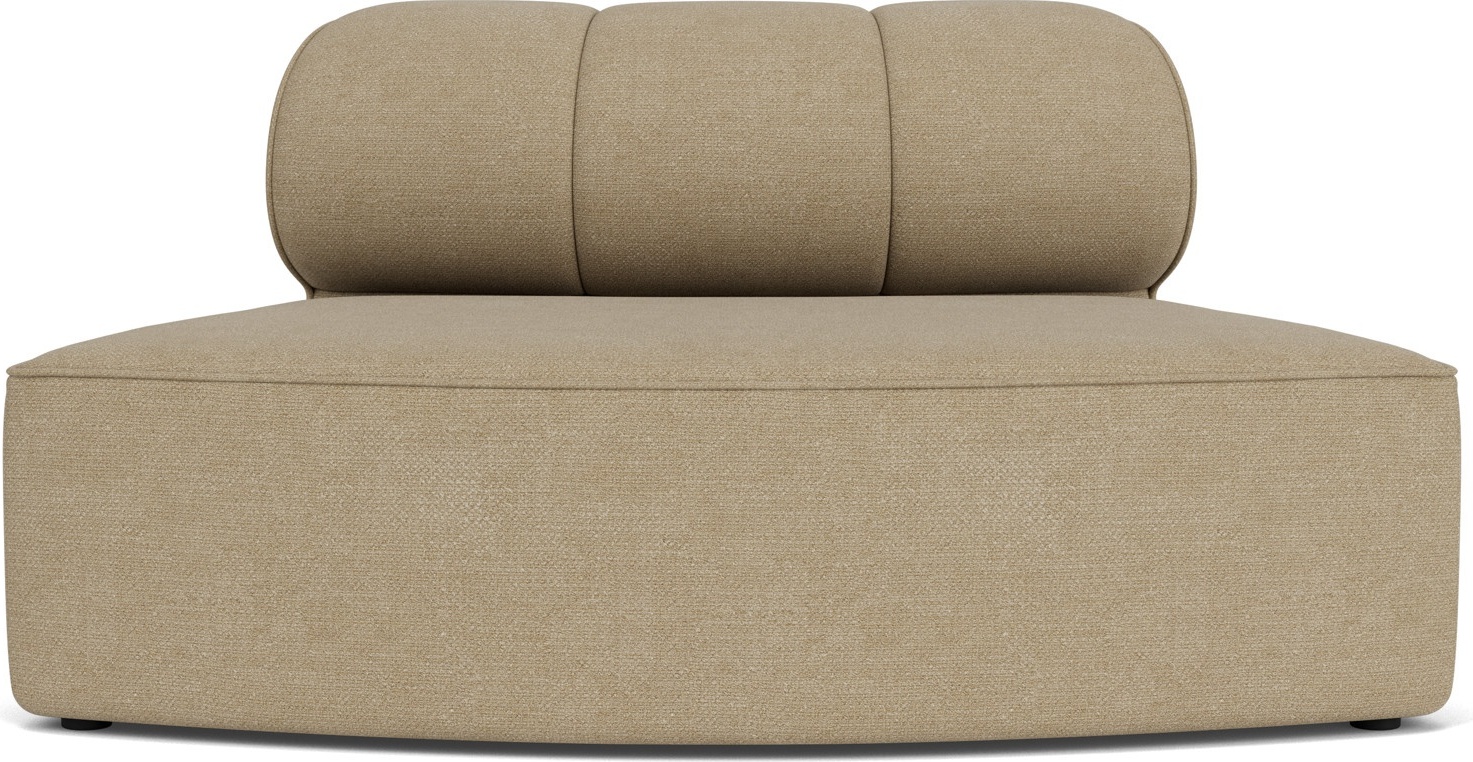 Eave Seamline Convex Bouclé Mittelelement Modulsofa beige