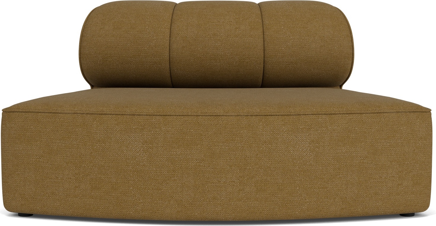 Eave Seamline Convex Bouclé Mittelelement Modulsofa braun