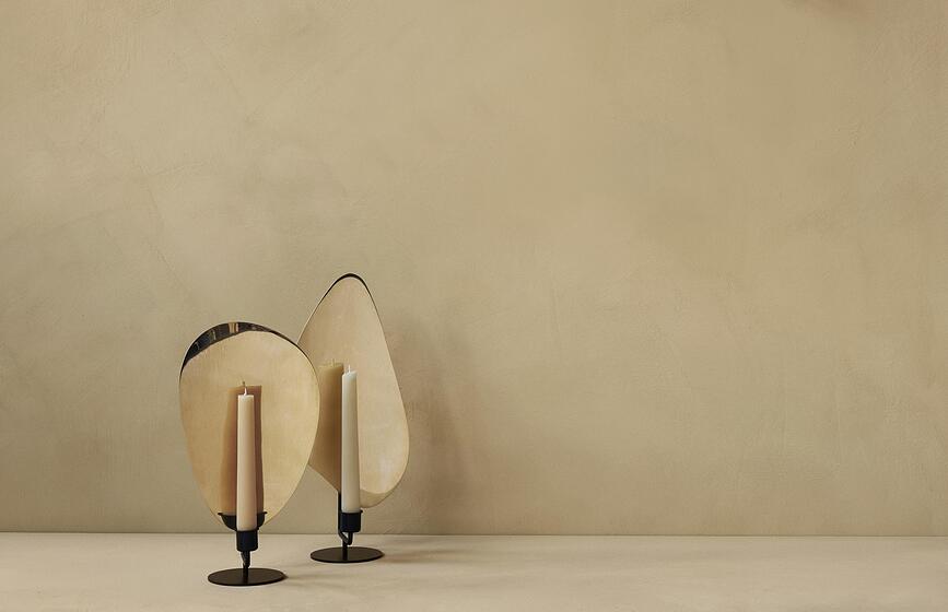 Flambeau Κηροπήγιο για κλασικό κερί, 34 cm, γκρι