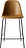 Harbour Barstuhl 102 cm Cognacbraun aus Leder mit schwarzen Beinen