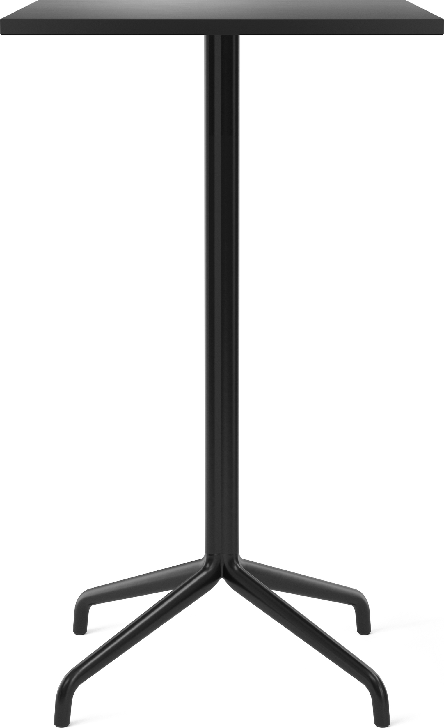 Harbour Column Star Base Stehtisch 103 cm quadratisch schwarz mit linoleumbeschichteter Tischplatte