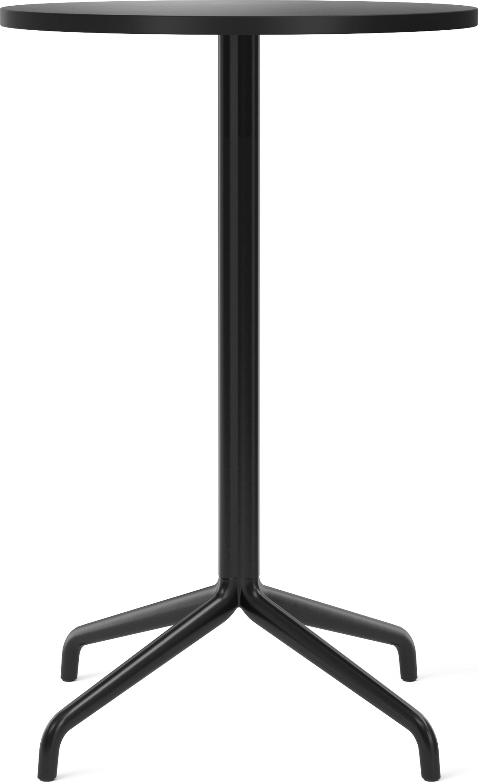 Harbour Column Star Base Stehtisch 60 cm schwarz mit linoleumbeschichteter Tischplatte