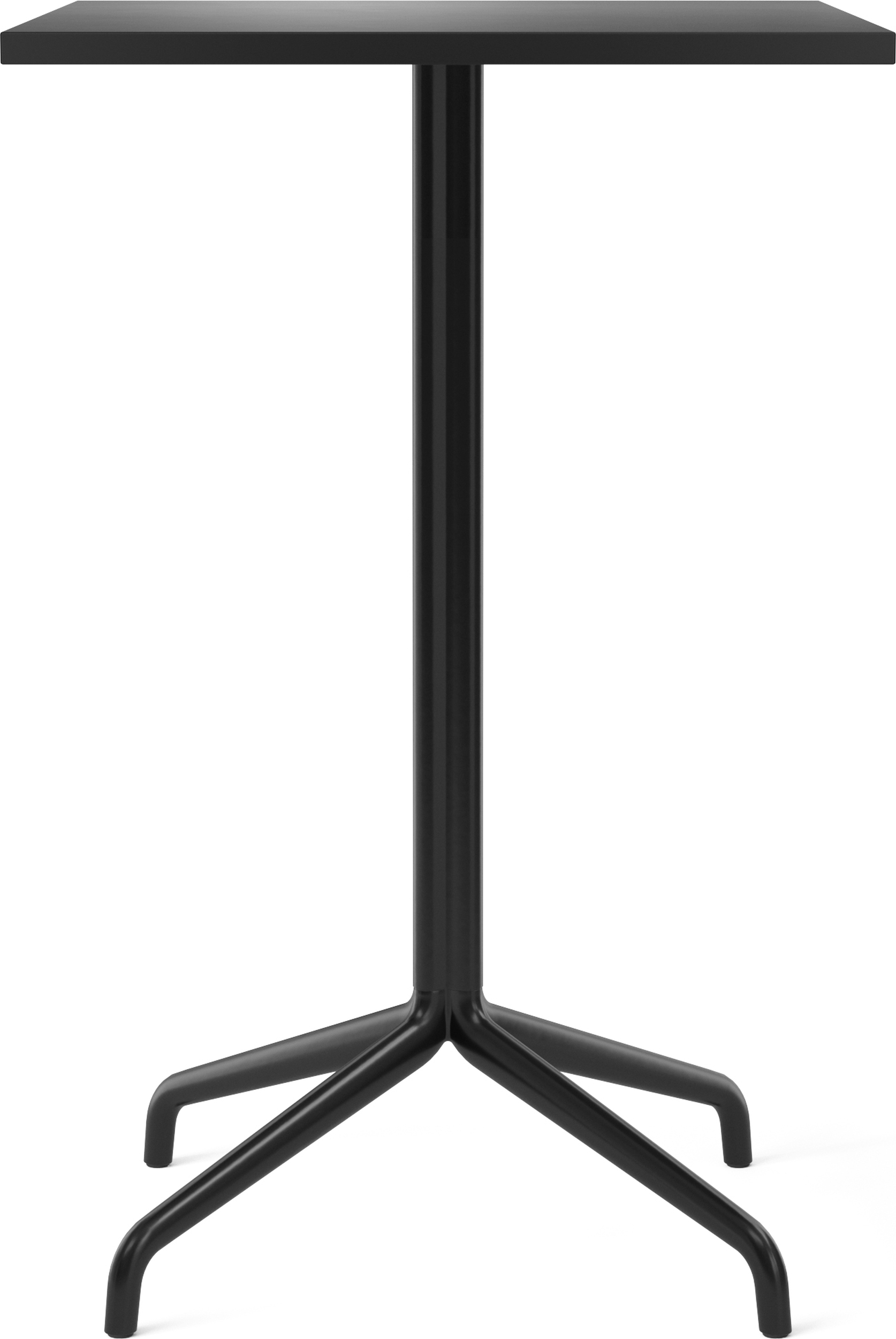Harbour Column Star Base Stehtisch 93 cm quadratisch schwarz mit linoleumbeschichteter Tischplatte