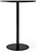 Harbour Column Stehtisch 80 cm hoch schwarz mit linoleumbeschichteter Tischplatte