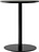 Harbour Column Tisch 60 cm schwarz mit linoleumbeschichteter Tischplatte