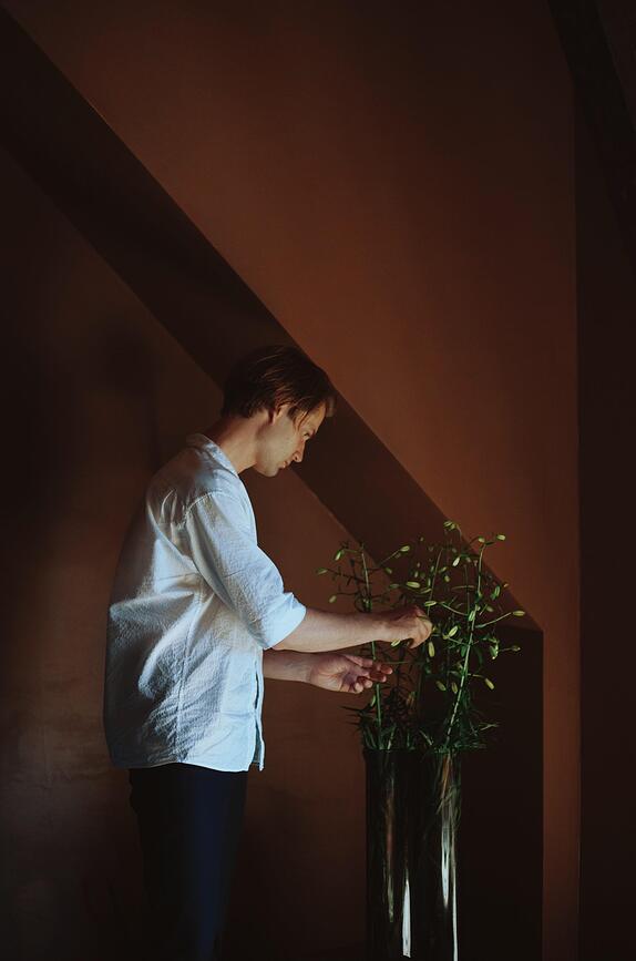 Jarrón Aer, 19 cm, ahumado