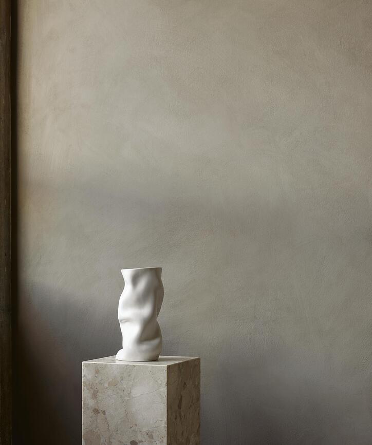 Jarrón Collapse 20 cm, blanco