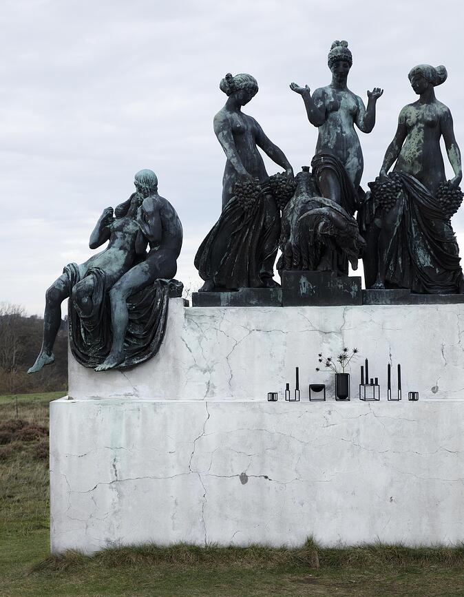 Jarrón Kubus Lily, 20 cm, blanco