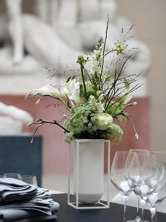 Jarrón Kubus Lolo, 24 cm, negro