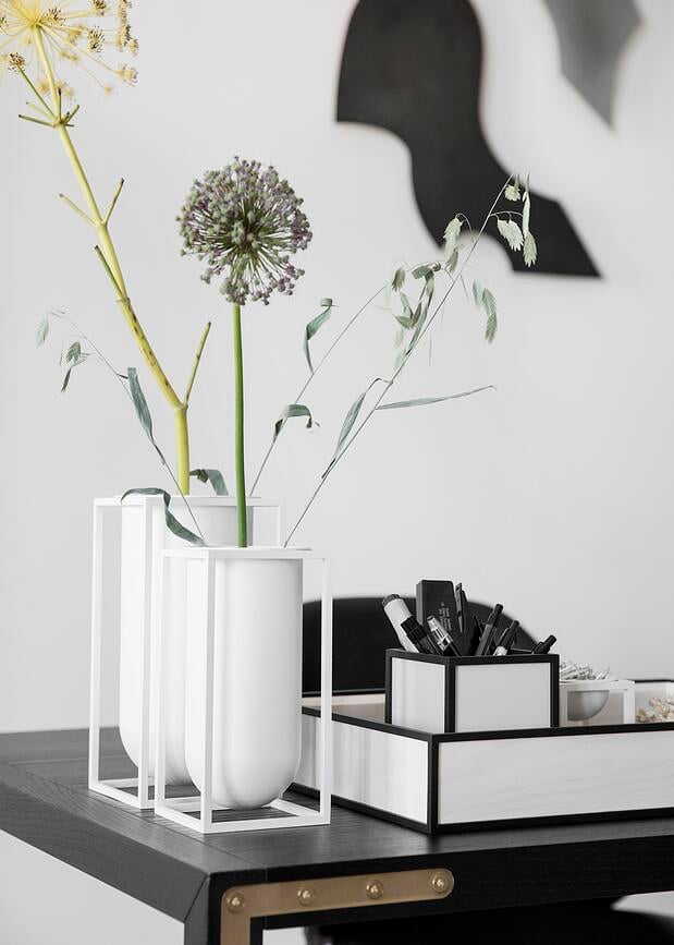 Jarrón Kubus Lolo, 24 cm, negro