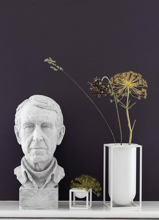 Jarrón Kubus Lolo, 24 cm, negro