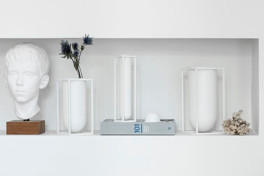 Jarrón Kubus Lolo, 24 cm, negro