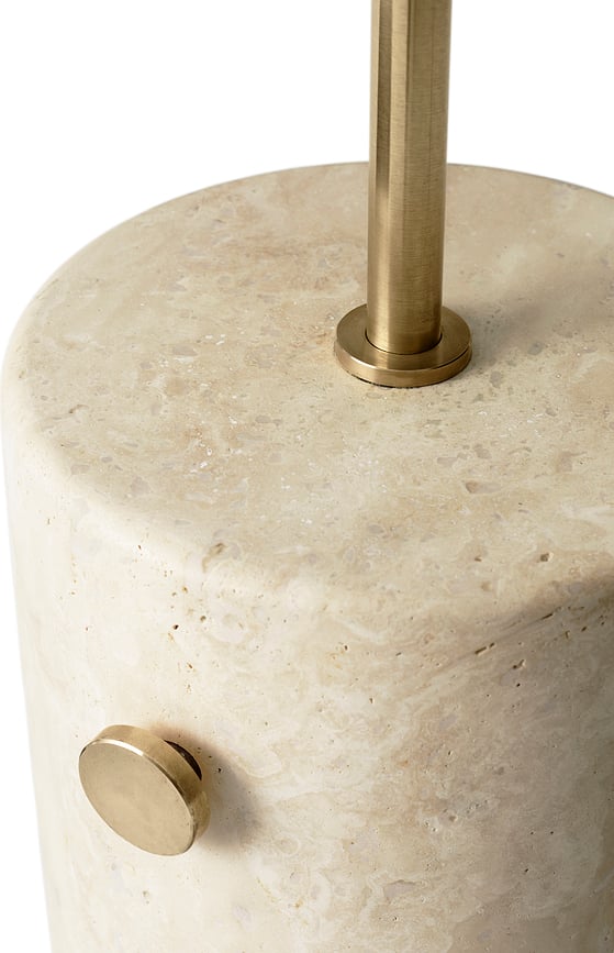 JWDA Stolna Lampa crvena travertin