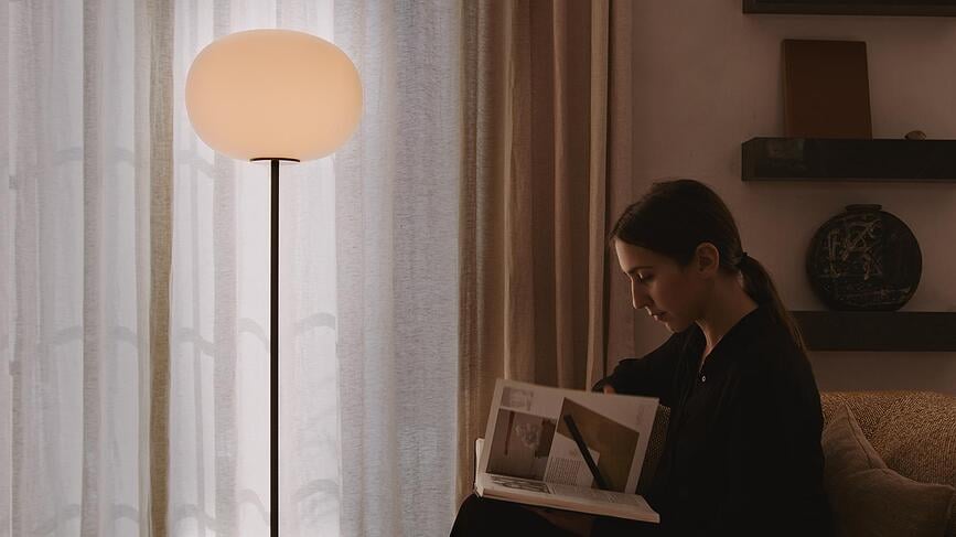 JWDA Stolna Lampa crvena travertin