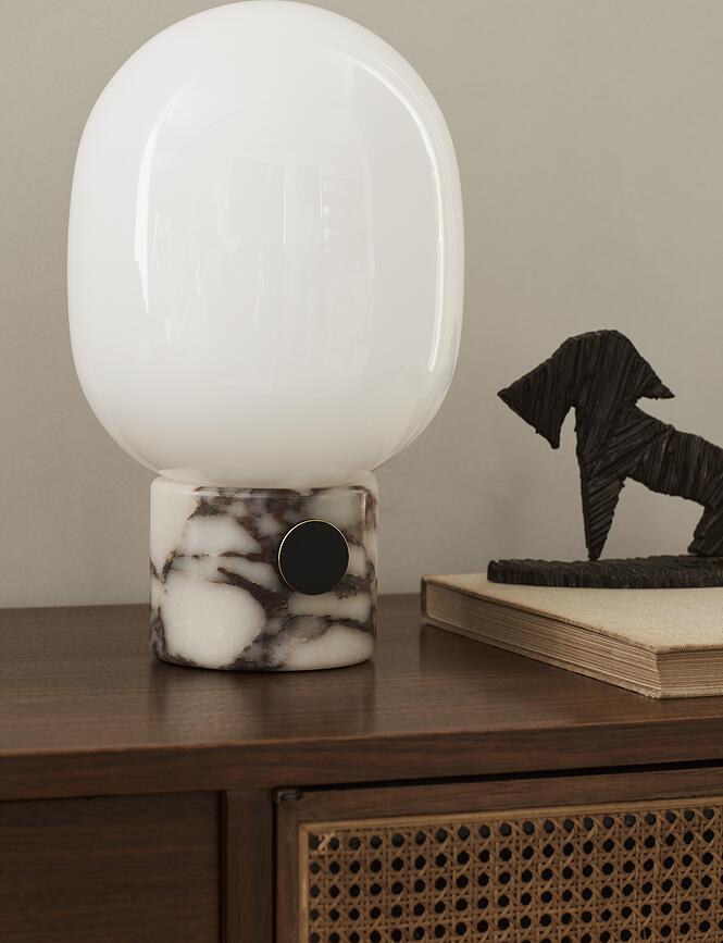 JWDA Stolna Lampa travertin crvena