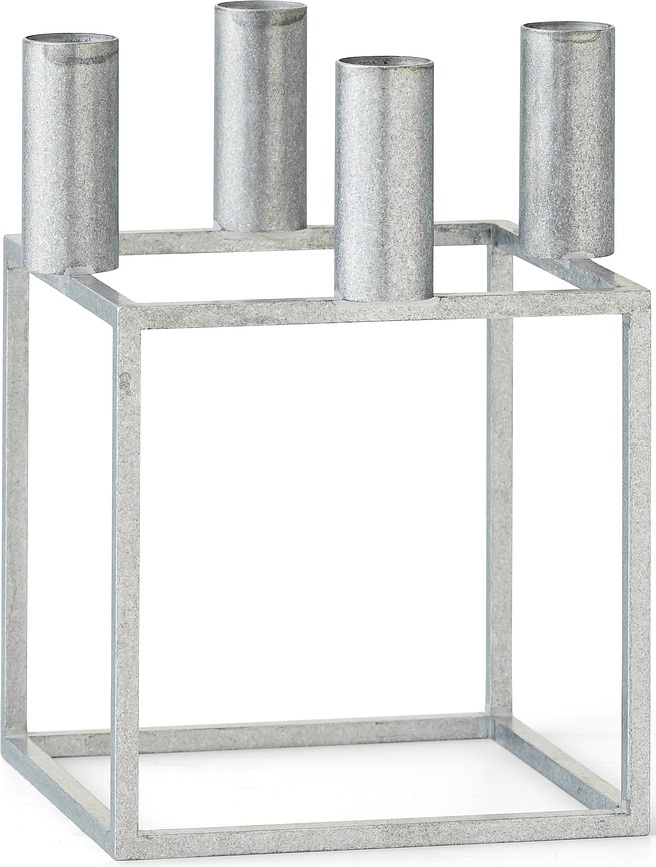 Kandelaar Kubus 4 zilver