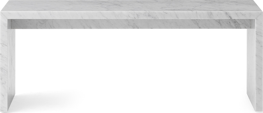 Konferenční stolek Plinth Bridge Carrara 100 cm