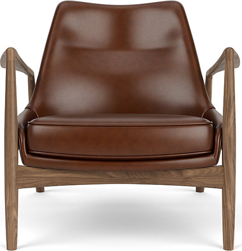 Kreslo The Seal Lounge 73 cm, orech, čalúnené