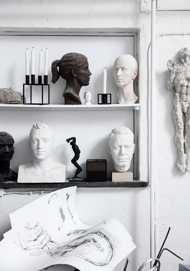 Kubus 1 Svijećnjak crni