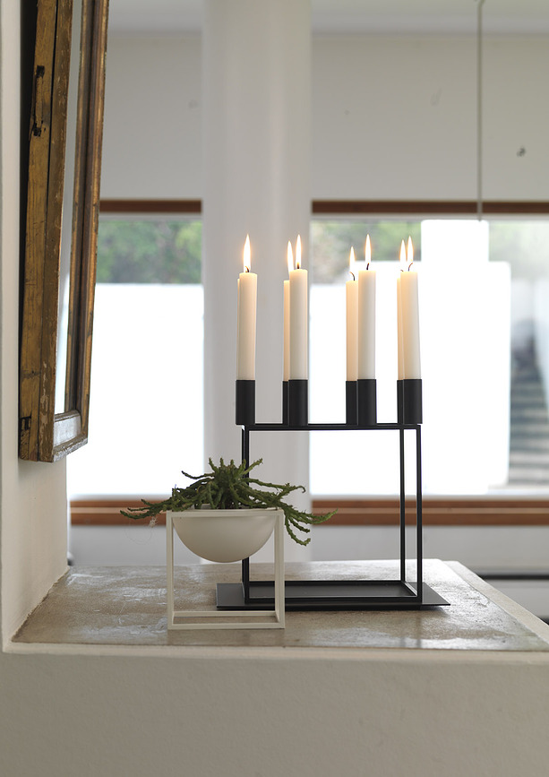 Kubus 8 Base pour Bougeoir, noire