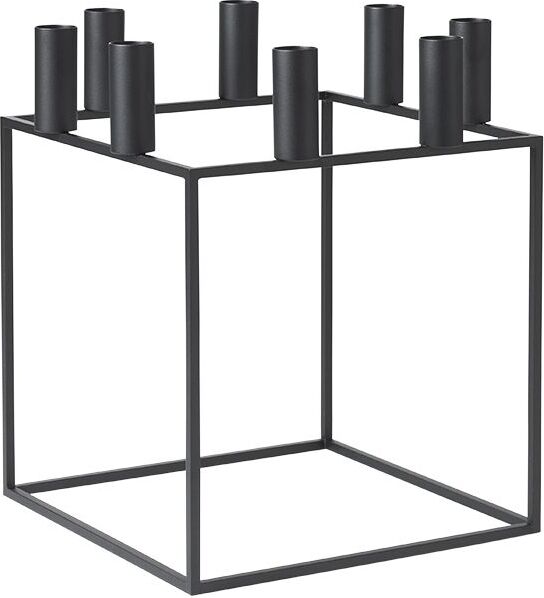 Kubus 8 Kerzenständer schwarz