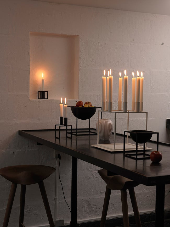 Kubus 8 Podloga za svijećnjak crna