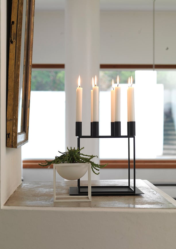 Kubus 8 Podloga za svijećnjak crna