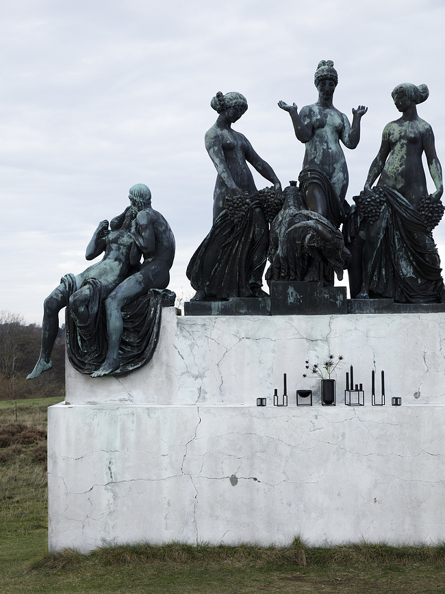 Kubus Bougeoir pour 4 bougies, blanc