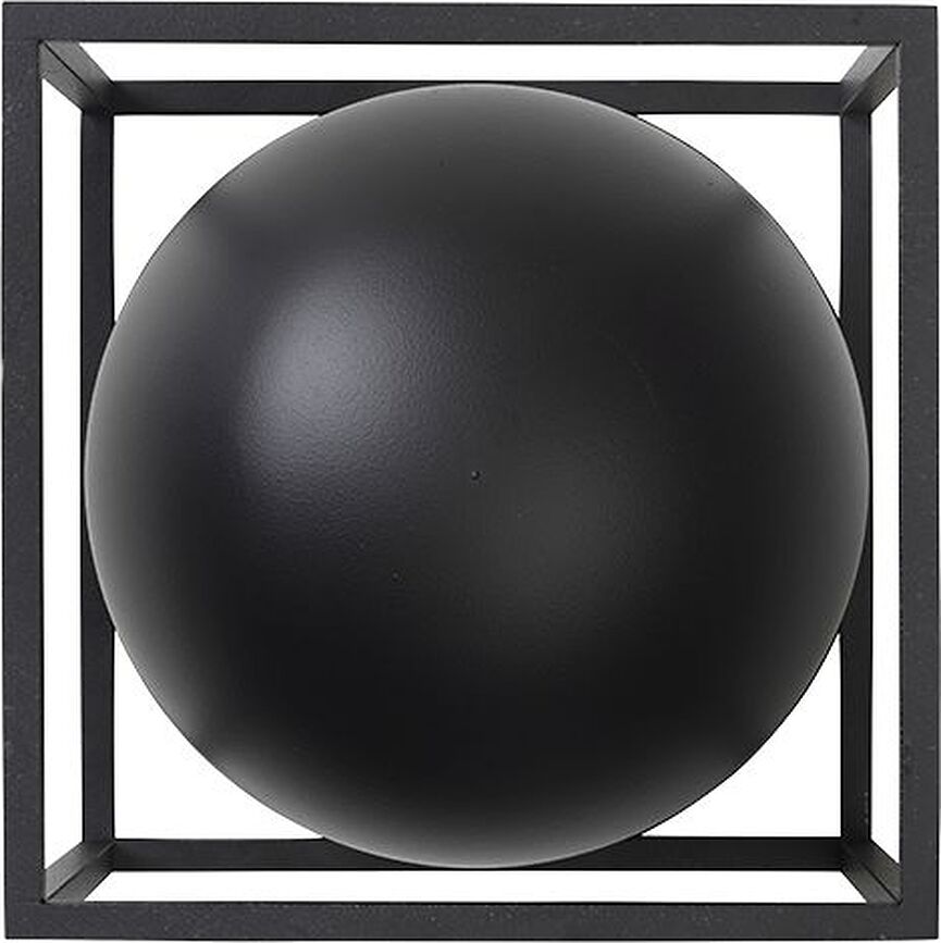 Kubus Cache-pot avec support, 14 cm, noir