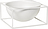 Kubus centerpiece Schale 12 cm niedrig weiß