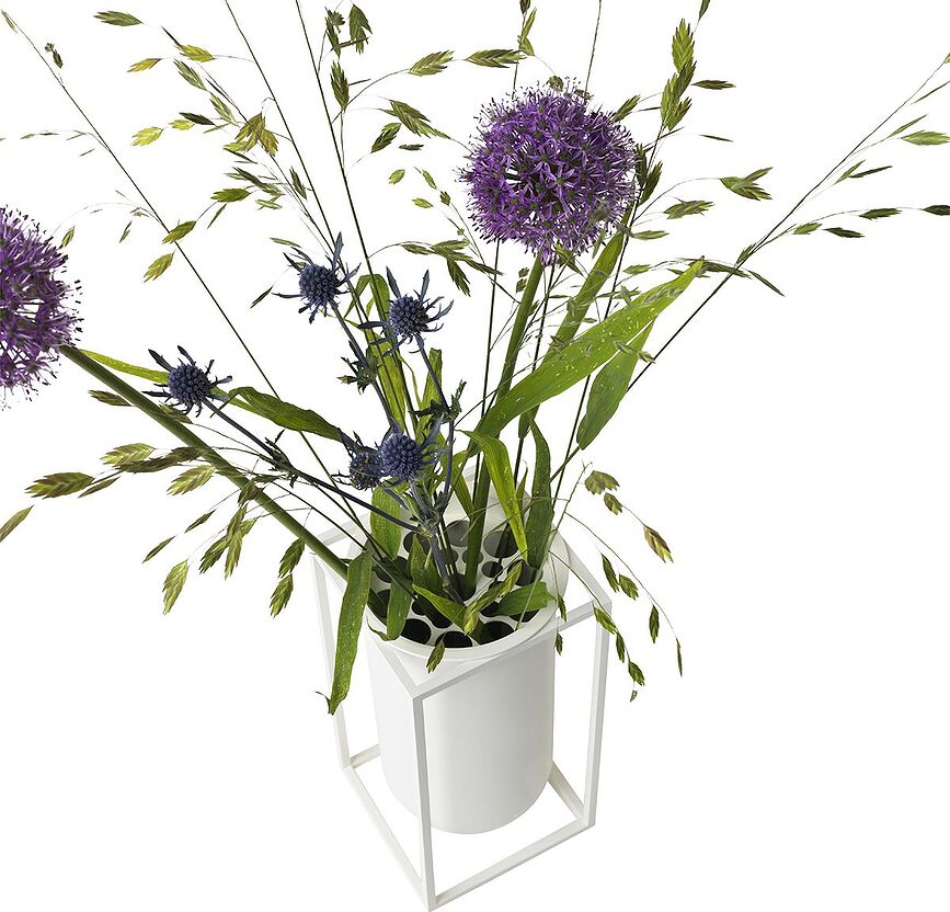 Kubus Lolo Βάζο, 24 cm, μαύρο