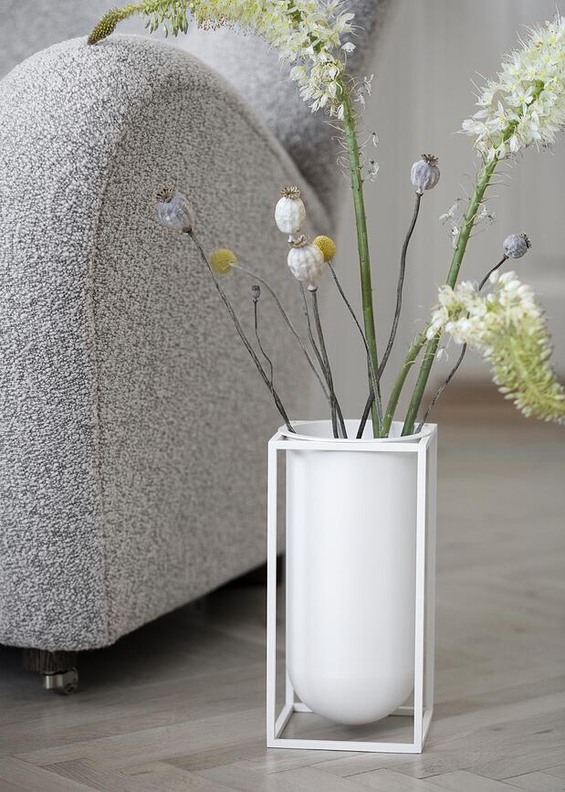 Kubus Lolo Βάζο, 24 cm, μαύρο