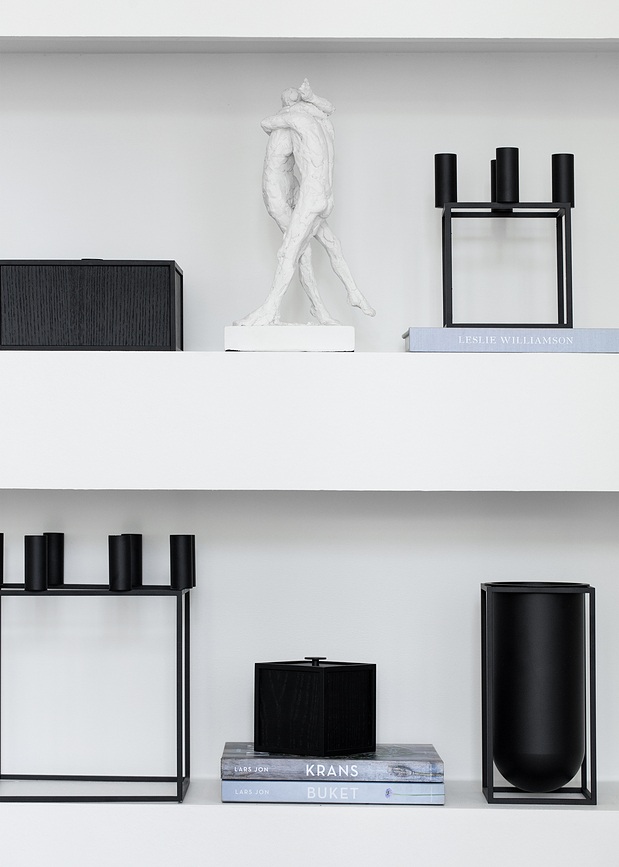 Kubus 8 Svečnik, bel