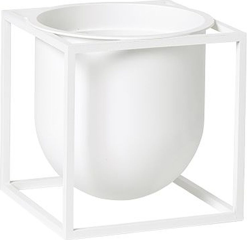 Kubus Ukrasna Tegla na stalku 14 cm bijela