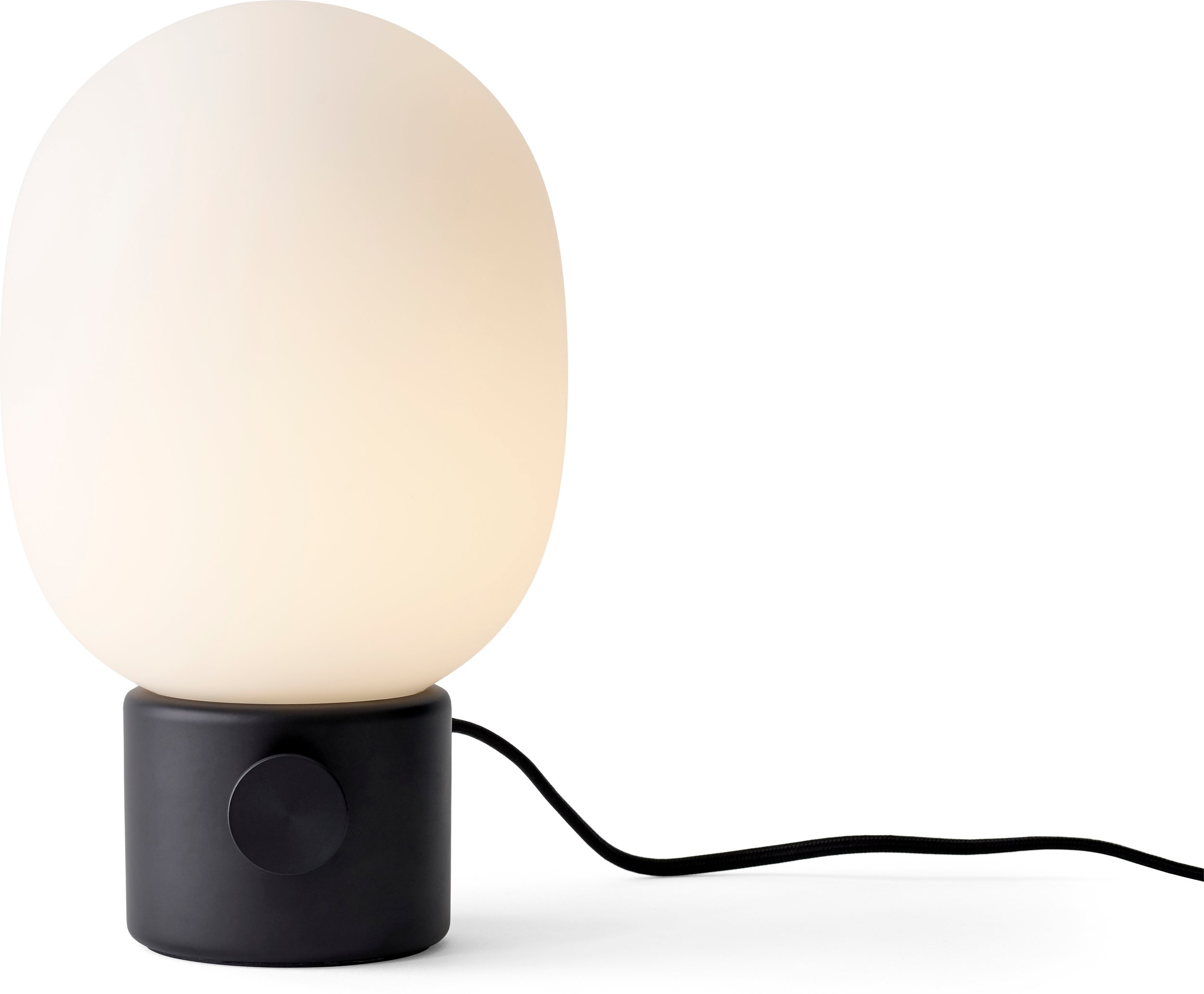 Lampa stołowa JWDA stalowa podstawa czarna