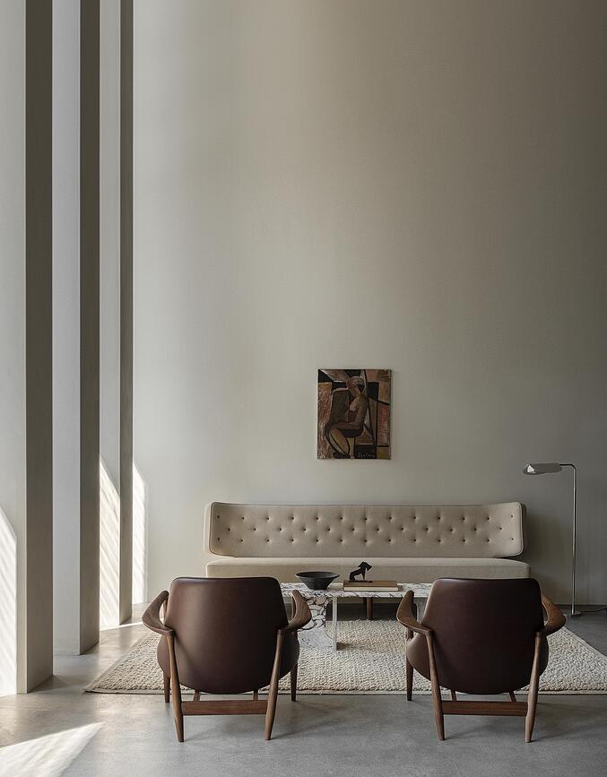 Lampada da terra Wing 115 cm, marrone