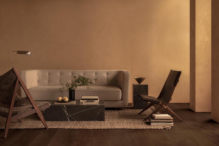 Lampada da terra Wing 115 cm, marrone