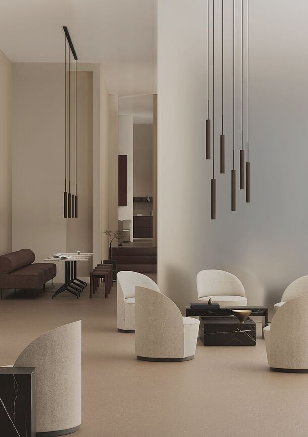 Lámpara Colgante Tubulaire, de 6 luces