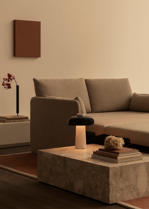 Lámpara de Mesa Reverse, negro y blanco