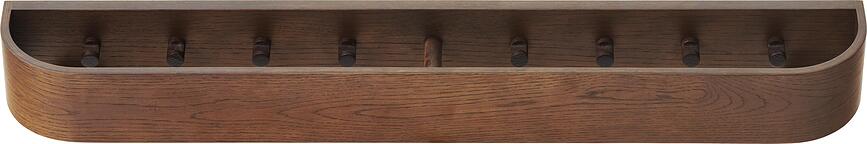 Listello appendiabiti Epoch 79 cm quercia scura