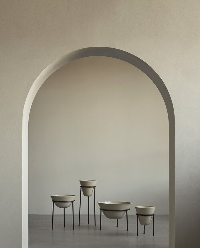 Macetero con soporte Daiza, 25 x 65 cm