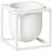 Macetero con soporte Kubus, 10 cm, blanco