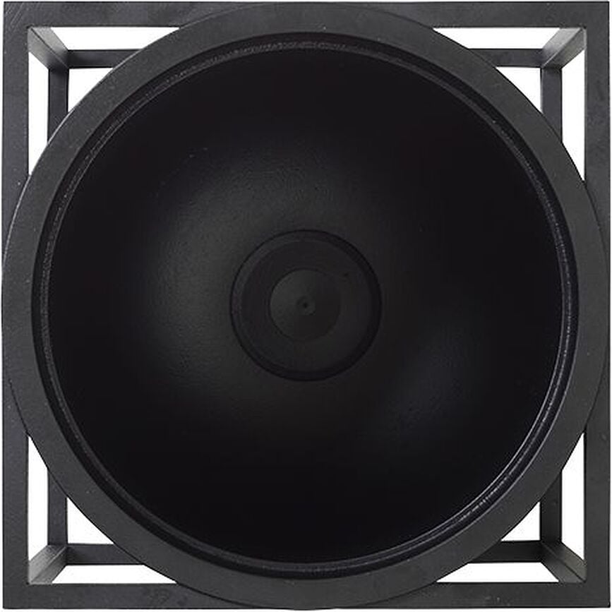 Macetero con soporte Kubus, 14 cm, negro