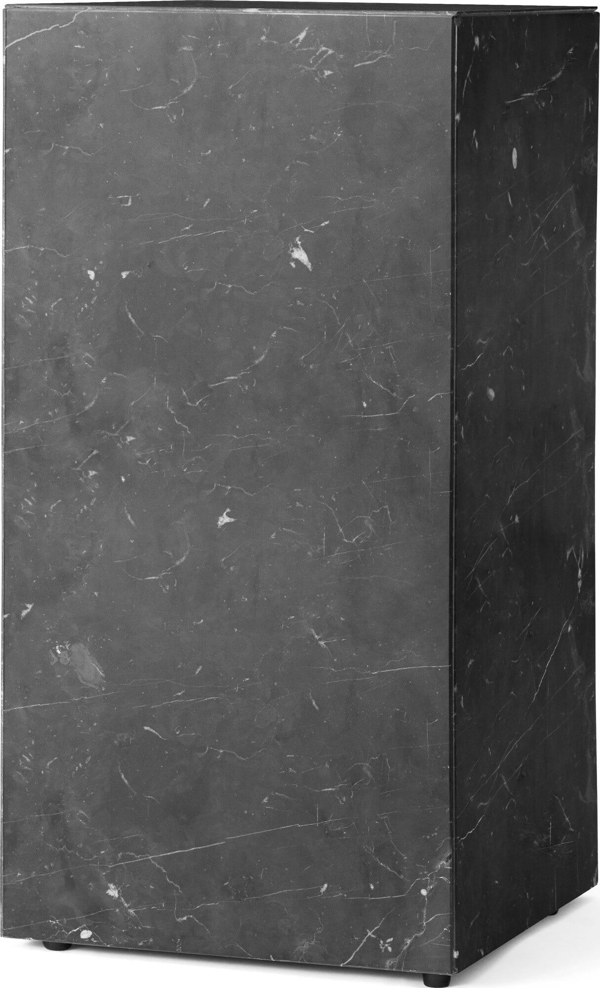 Menu Sockel hoch schwarz aus Marmor