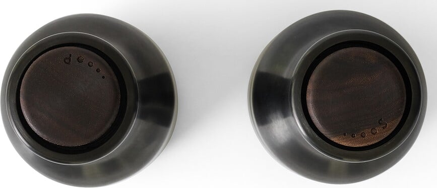 Molinillos para Pimienta, Sal o Especias Bottle Grinder, de latón cepillado, Pack de 2 unidades