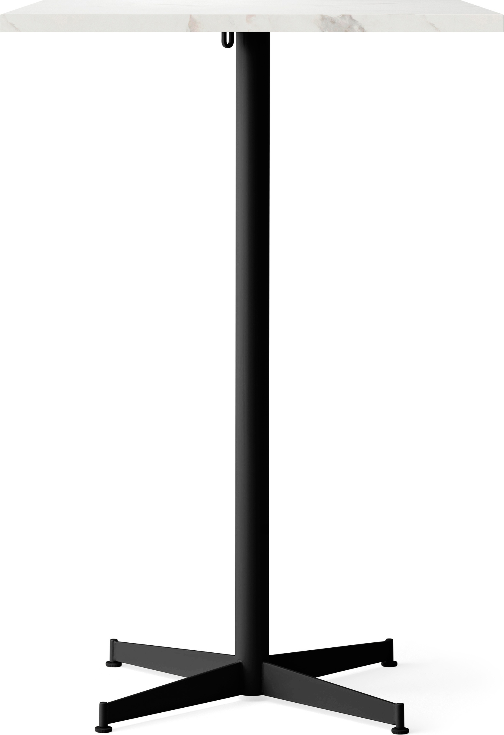 Nook Star Base Bartisch quadratisch, Estremoz, schwarzes Gestell, H 103 cm