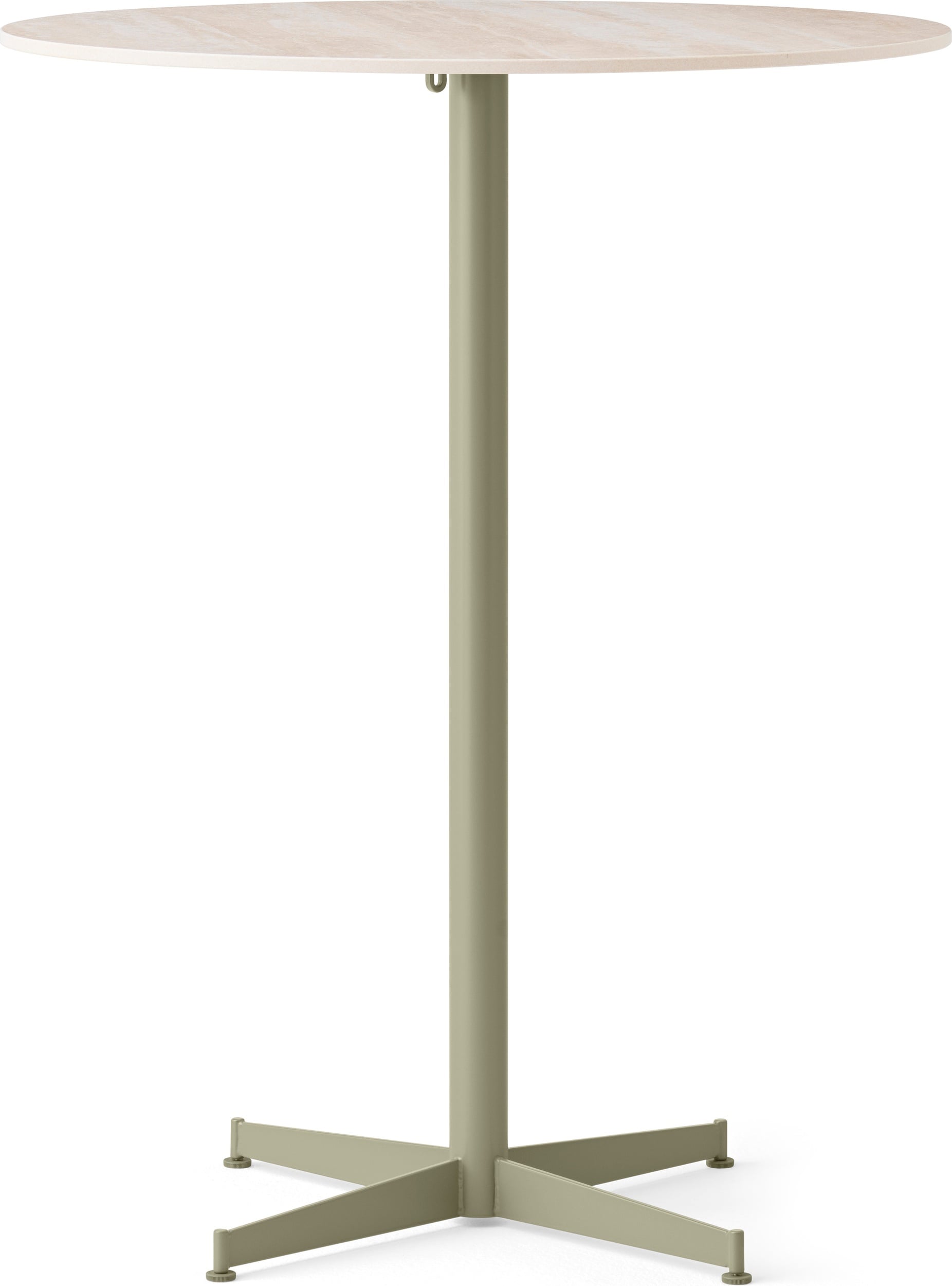 Nook Star Base Ceramic Bartisch, 80 cm, olivfarbener Fuß