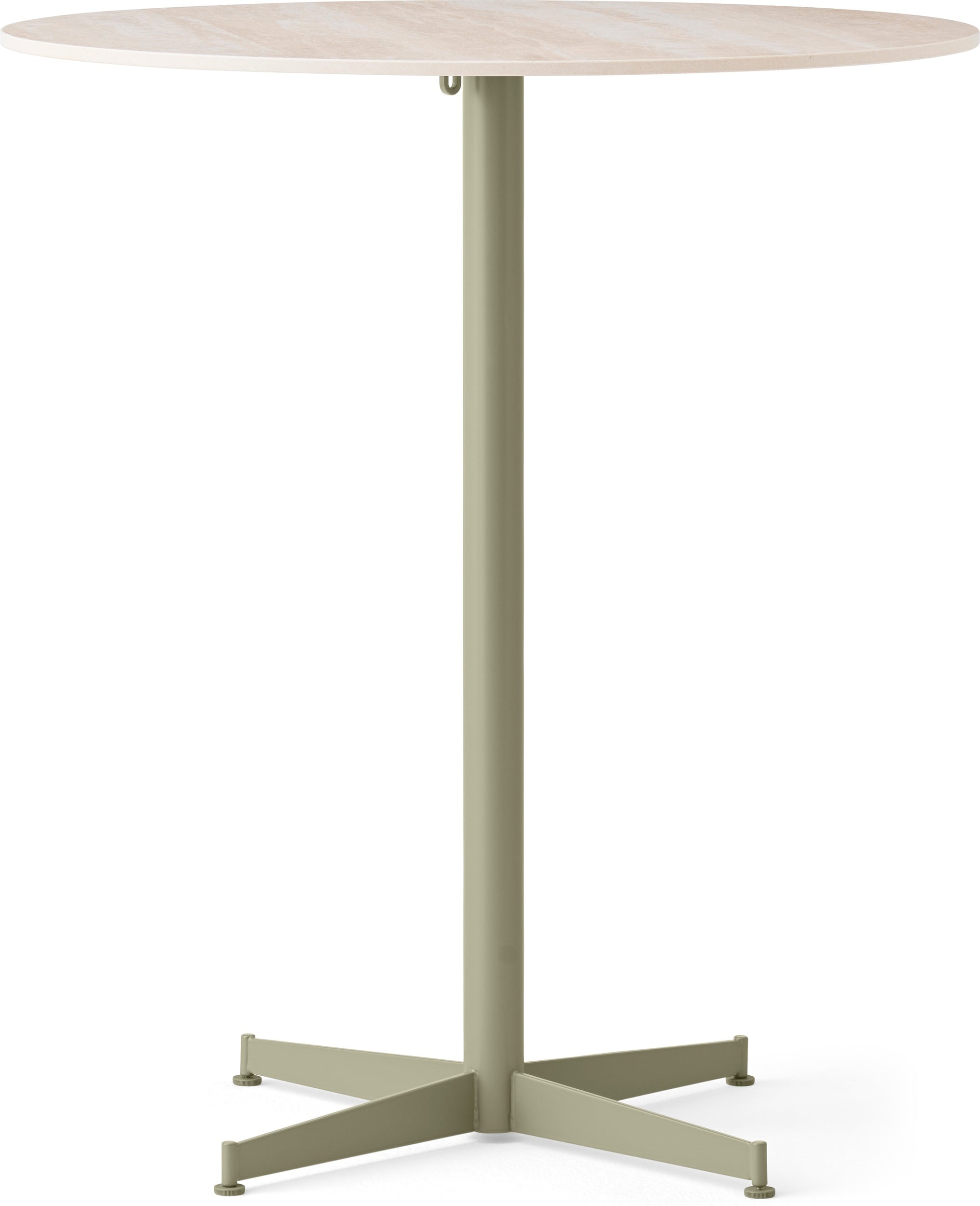Nook Star Base Ceramic Bartisch, niedrig, 80 cm, mit olivfarbenem Fuß