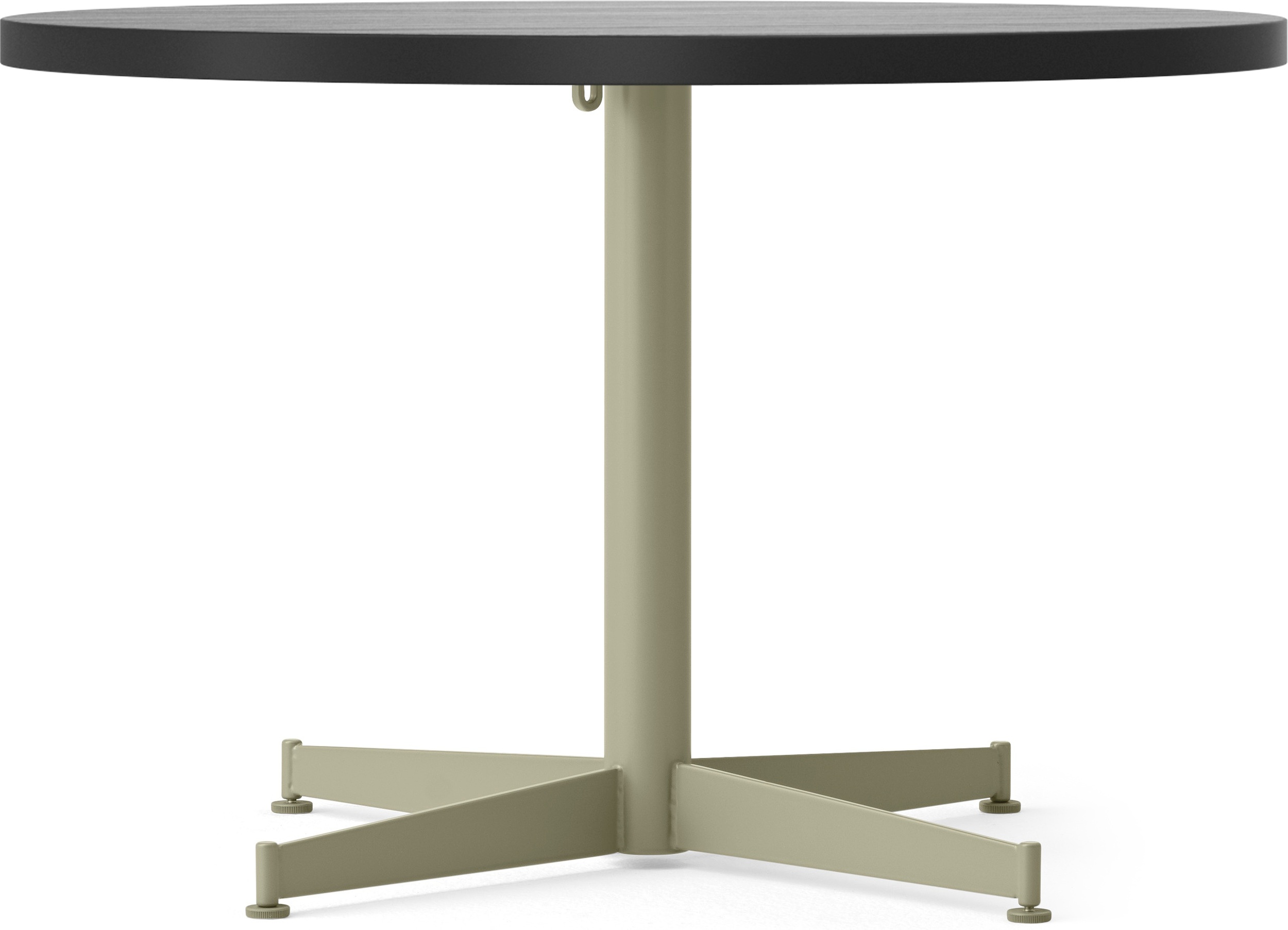 Nook Star Base Couchtisch, 80 cm, schwarz, olivfarbenes Gestell